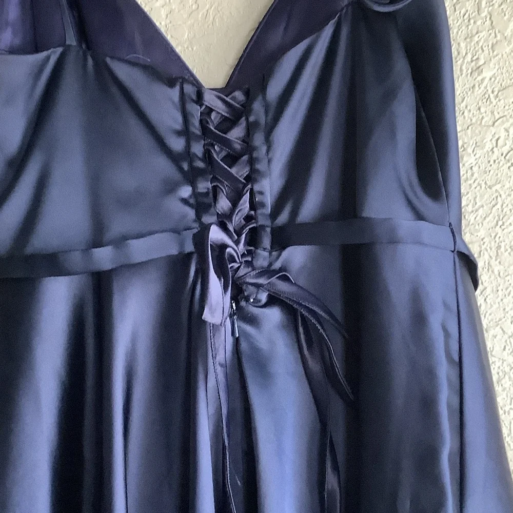 Chic Midnight Blue Mini Dress - Picture 5 of 7